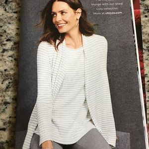 Tank top with matching cardigan. Chicos size 0.